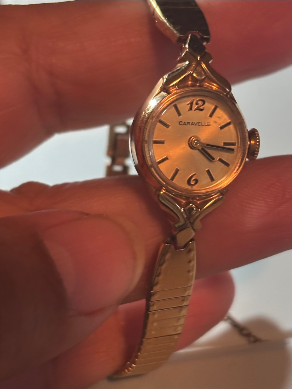 Women's Gold-Tone Bracelet Watch Caravelle